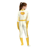 The Super Mario Bros. Princess Daisy Kids Girls Cosplay Costume Jumpsuit Outfits Halloween Carnival Suit